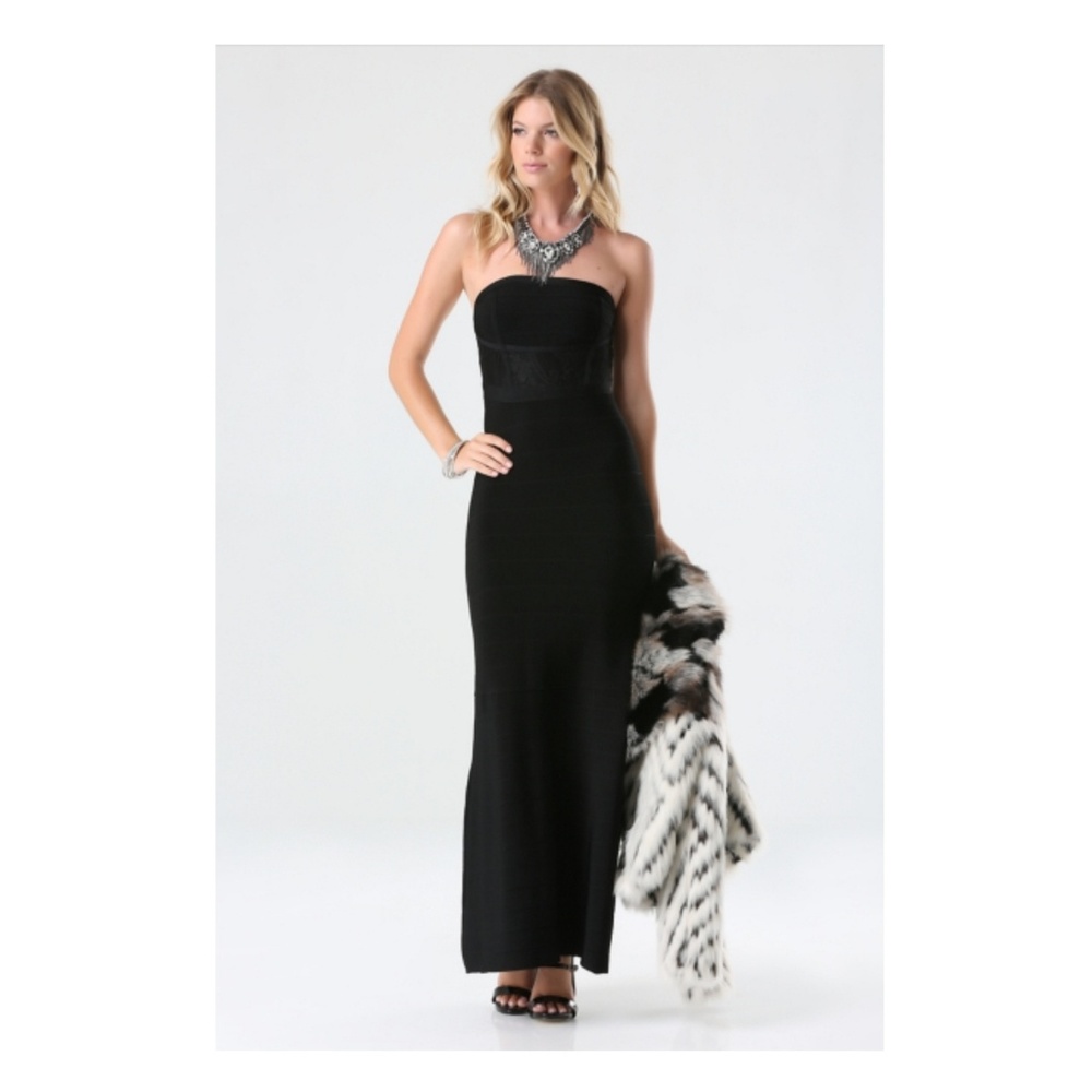 Bebe "Evelina Maxi Bandage Dress"